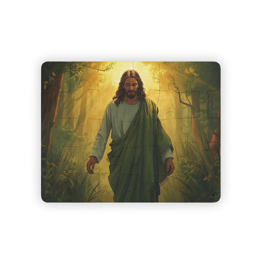 Jesus walking 30-Piece Kids Puzzle — Christian Faith Puzzle for Children