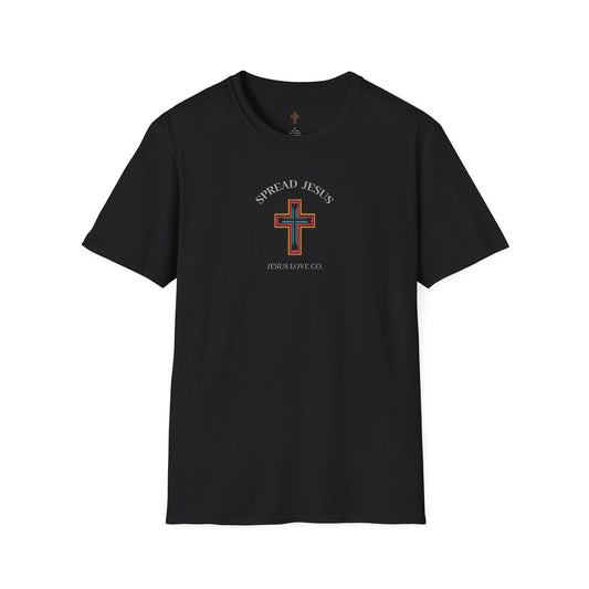 Spread Jesus Graphic T-Shirt — Retro Halo Christian Faith Tee