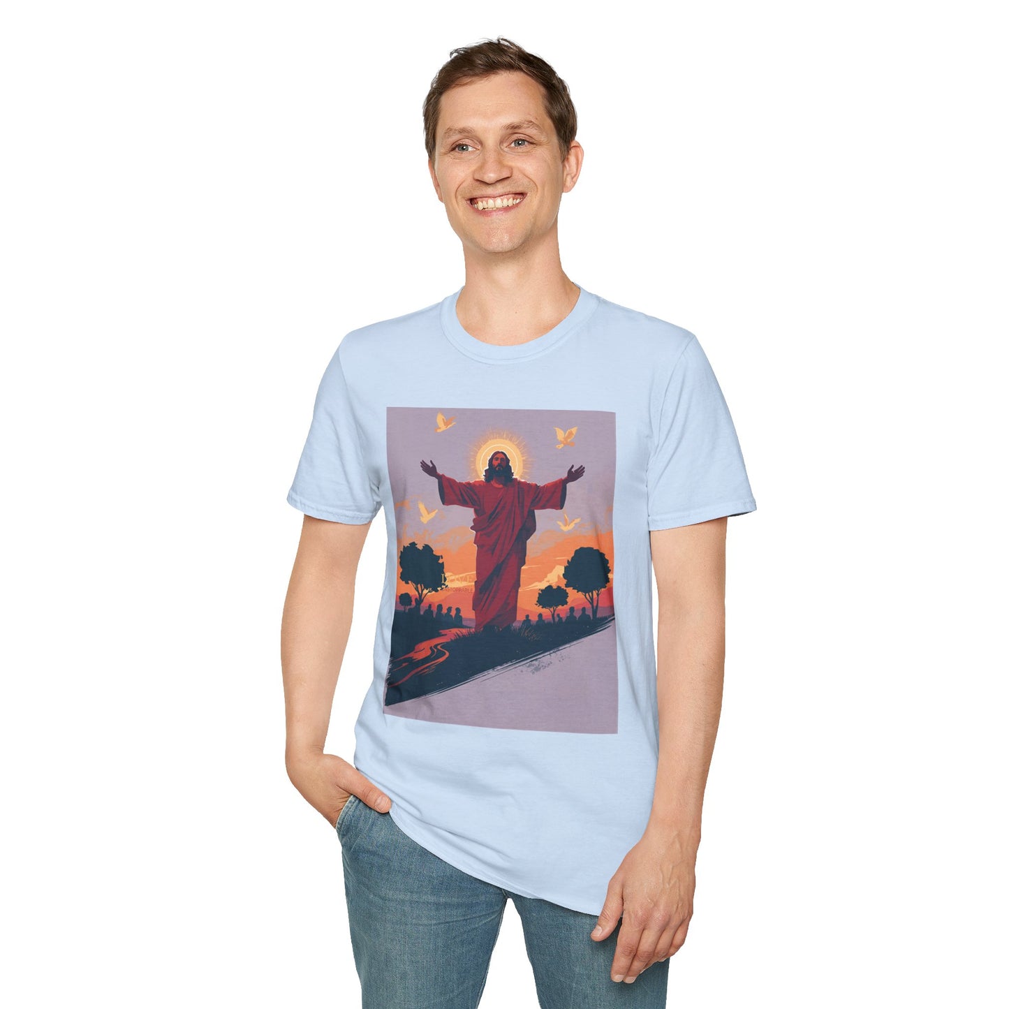 Christian Jesus Resurrection T-Shirt — Sunrise Savior Graphic Tee