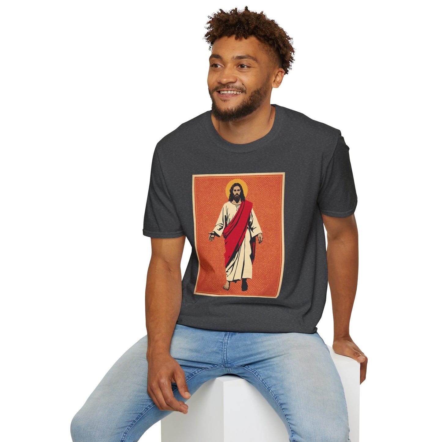 Jesus Pop Art T-Shirt — Colorful Faith Graphic Tee