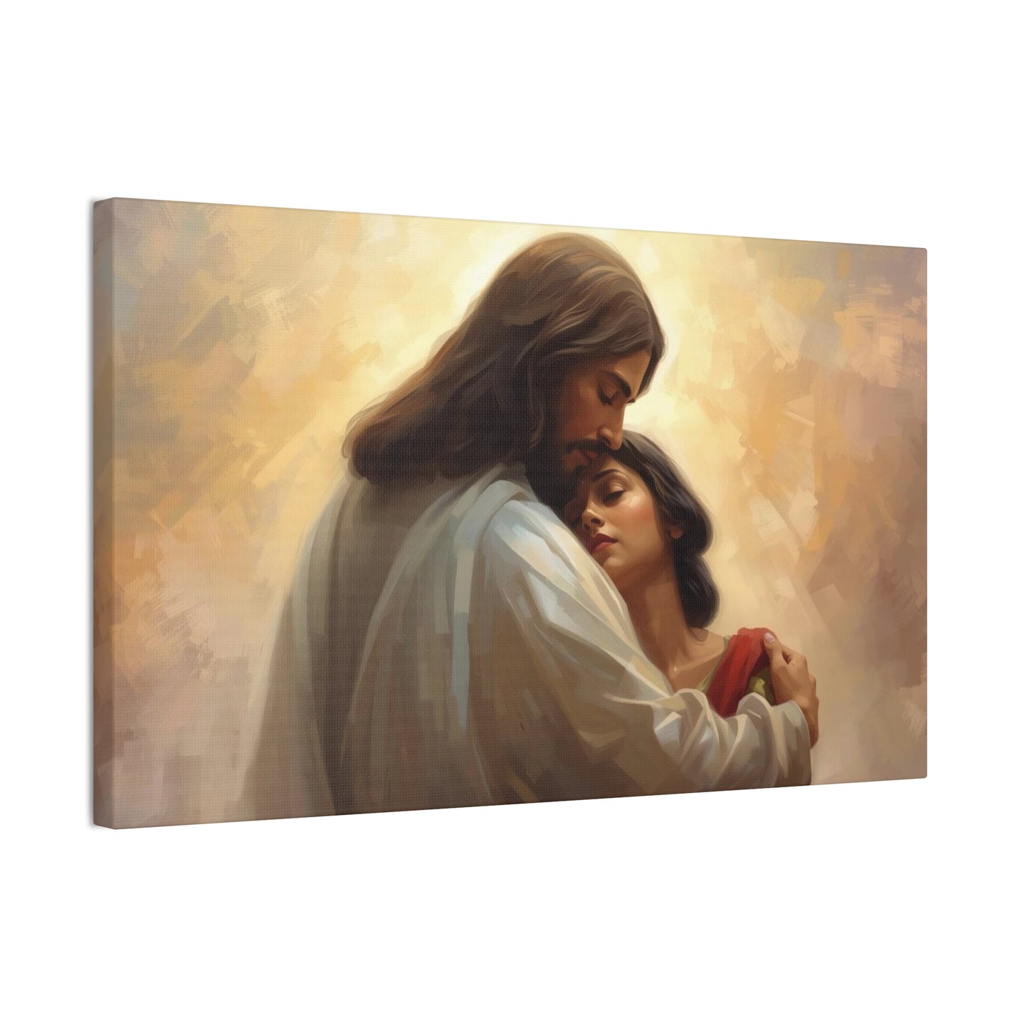Jesus Comforting Women- Heavenly Canvas Wall Art