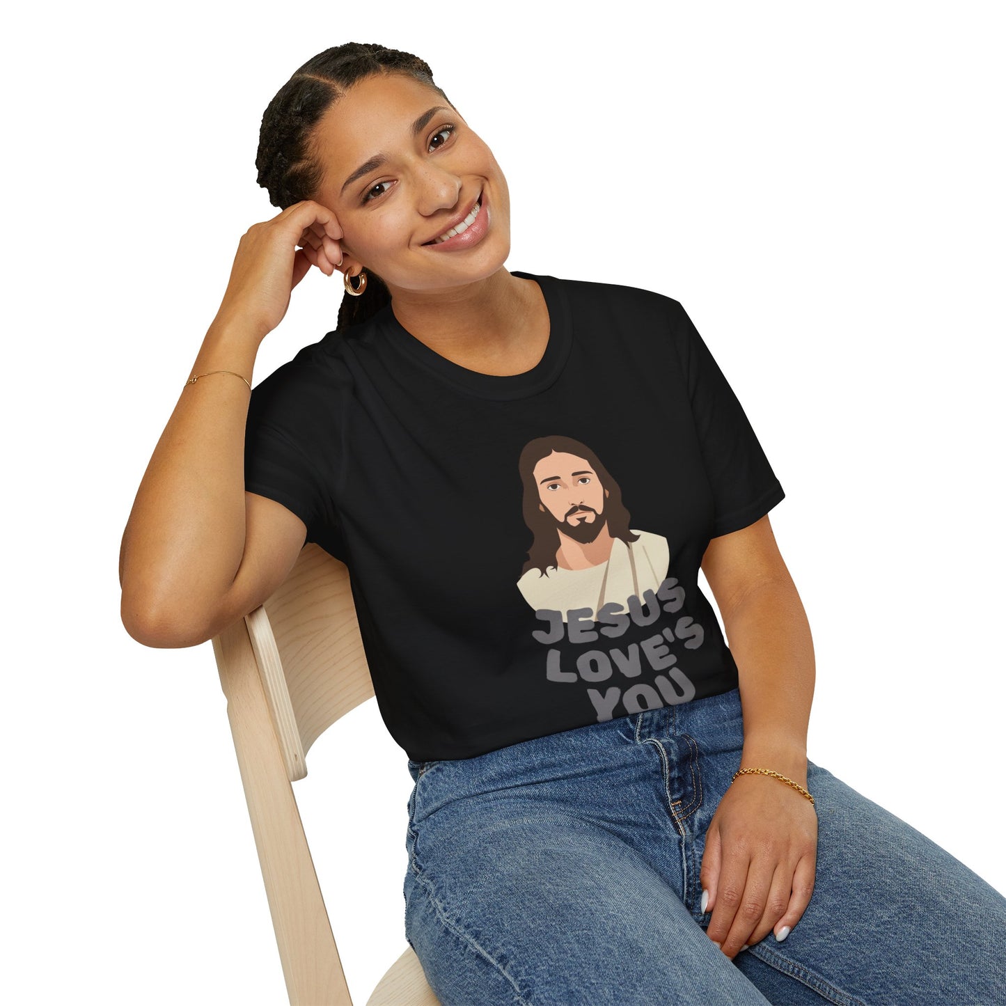Jesus Loves You T-Shirt — Christian Faith Tee with Loving Message
