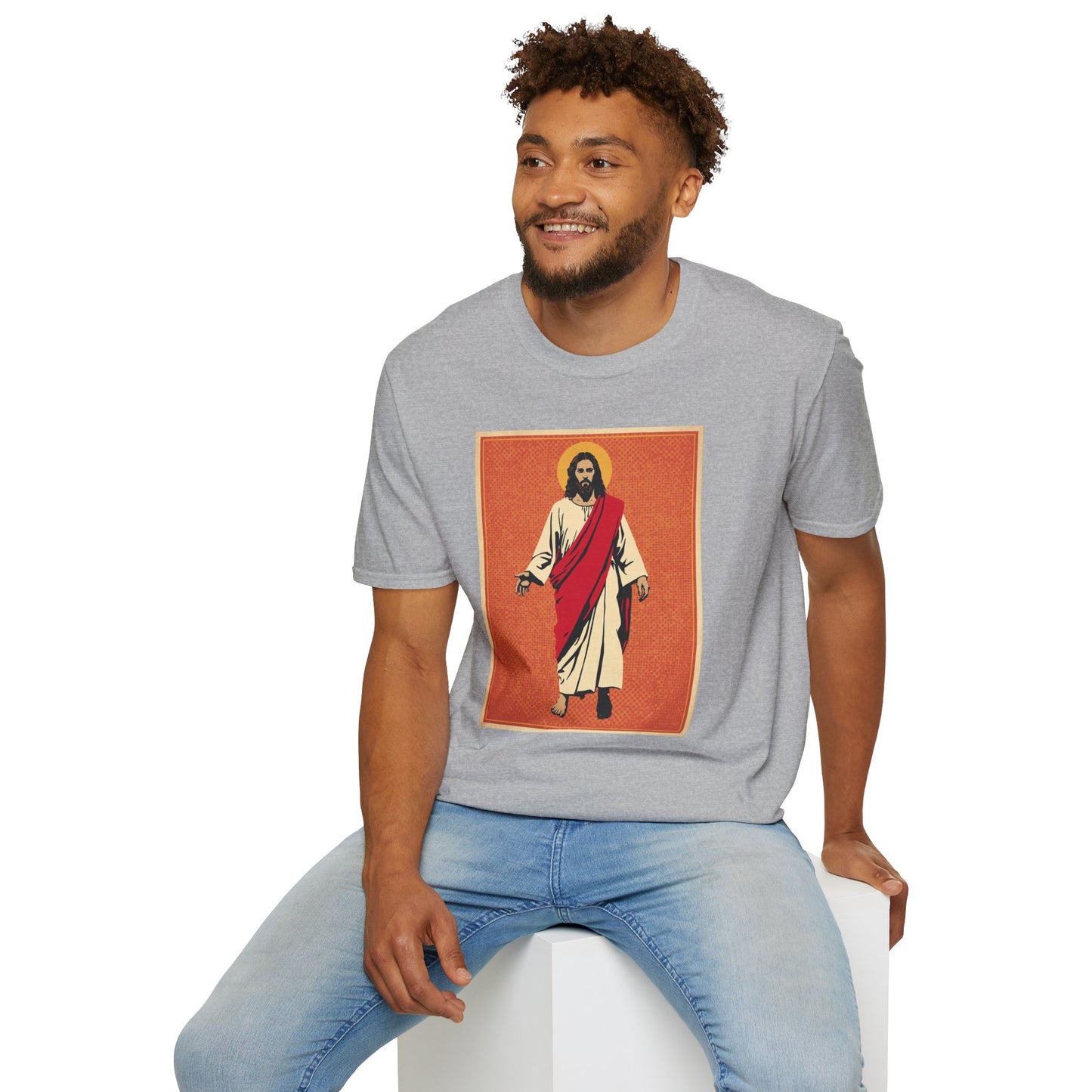 Jesus Pop Art T-Shirt — Colorful Faith Graphic Tee