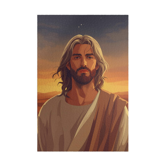 Jesus Desert Portrait Puzzle — Faith-Inspired Jigsaw (110/252/520/1014 pcs)