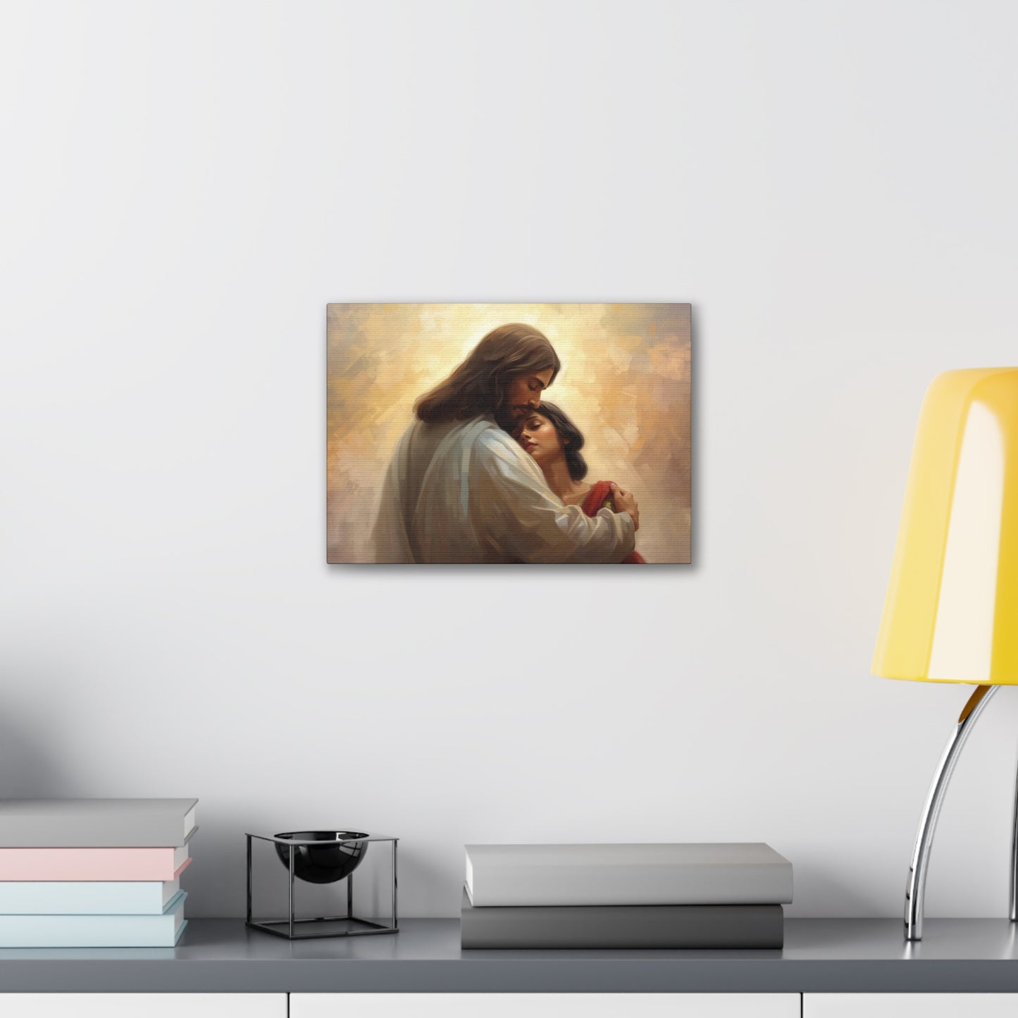 Jesus Comforting Women- Heavenly Canvas Wall Art