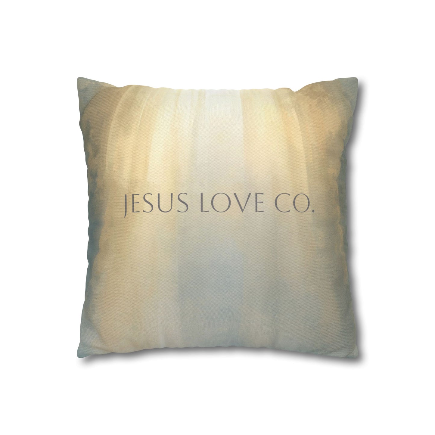 Jesus Praying Decorative Pillowcase — Religious Christian Throw Pillow Cover