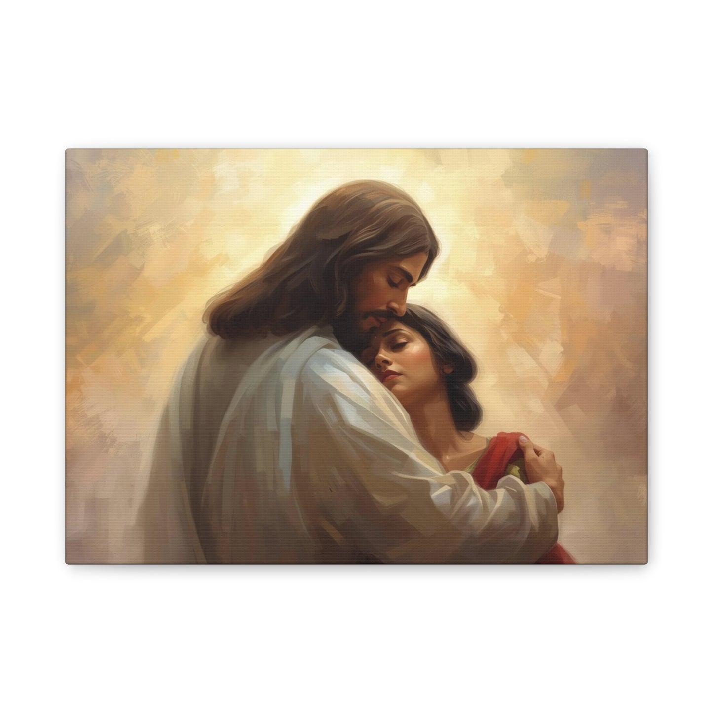 Jesus Comforting Women- Heavenly Canvas Wall Art