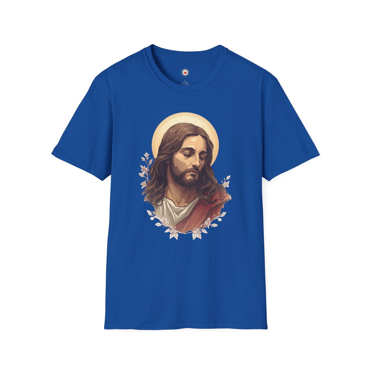 Jesus Portrait Oil Art T-Shirt — Religious Christian Graphic Tee