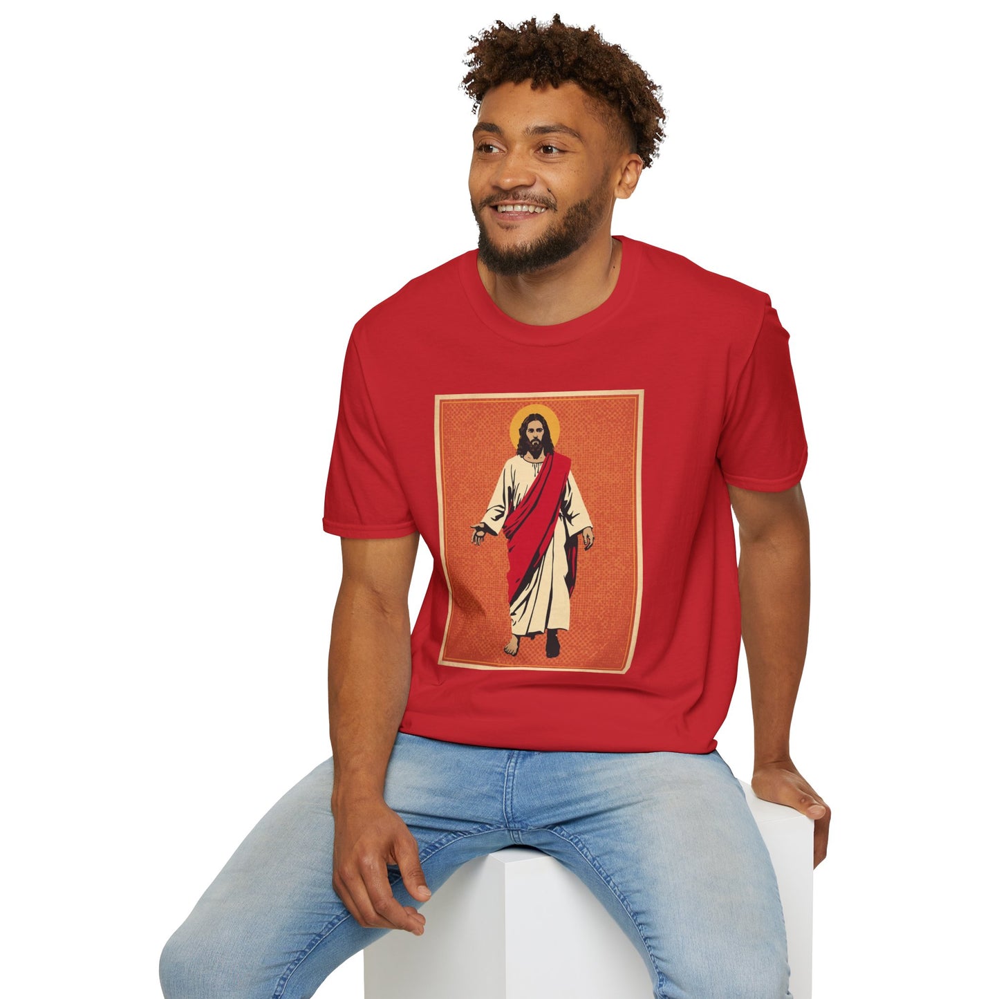 Jesus Pop Art T-Shirt — Colorful Faith Graphic Tee