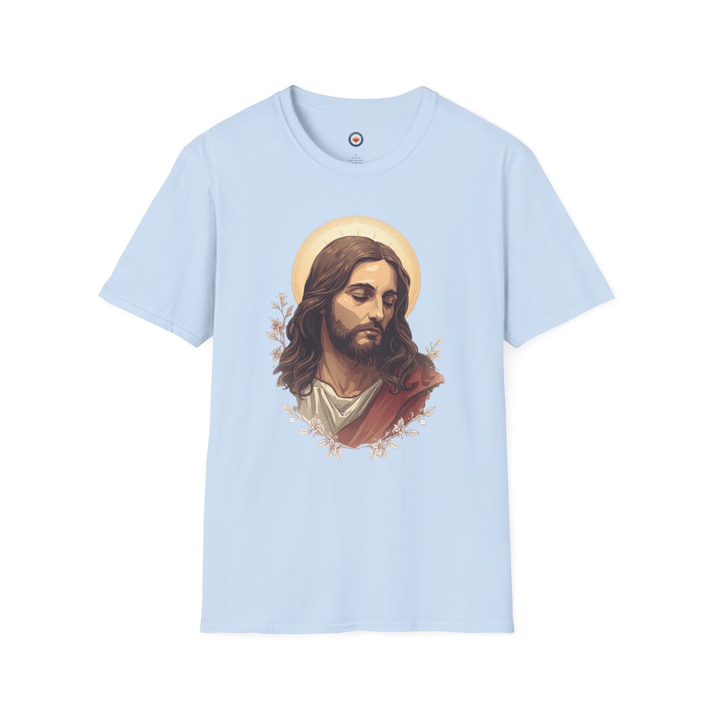 Jesus Portrait Oil Art T-Shirt — Religious Christian Graphic Tee