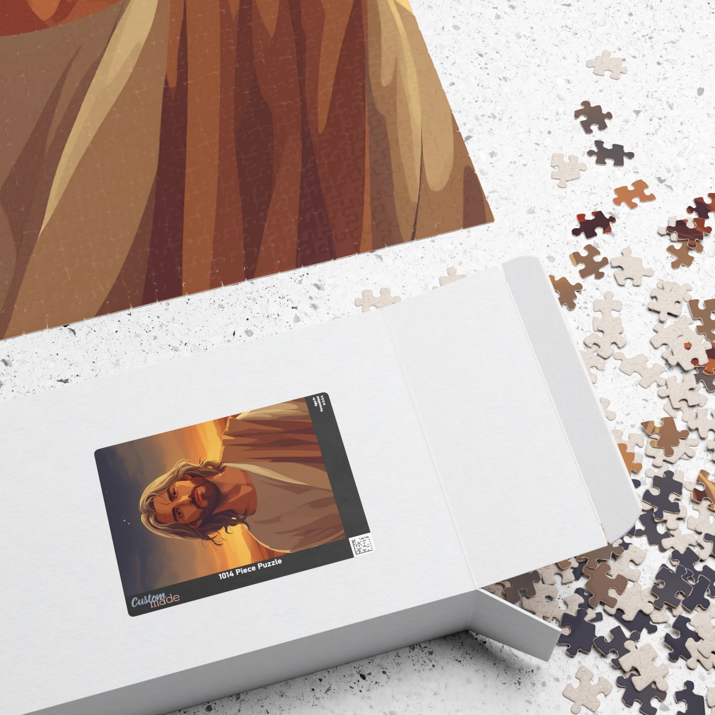 Jesus Desert Portrait Puzzle — Faith-Inspired Jigsaw (110/252/520/1014 pcs)
