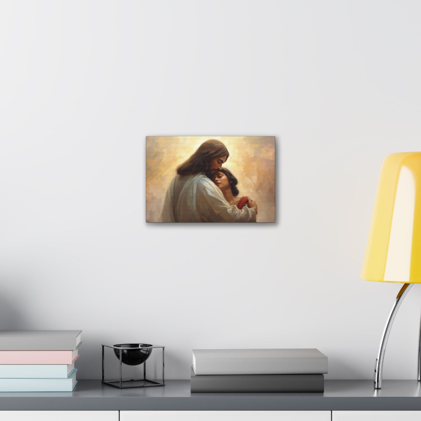 Jesus Comforting Women- Heavenly Canvas Wall Art