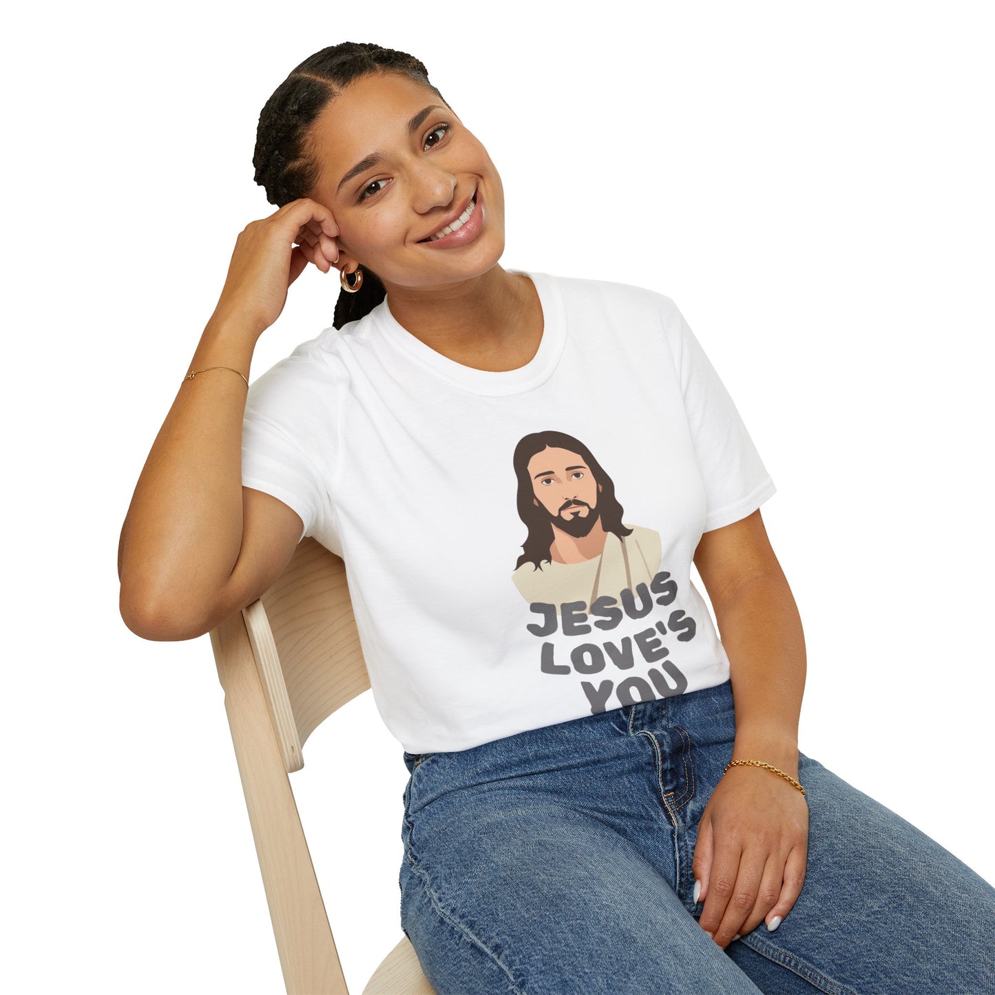 Jesus Loves You T-Shirt — Christian Faith Tee with Loving Message