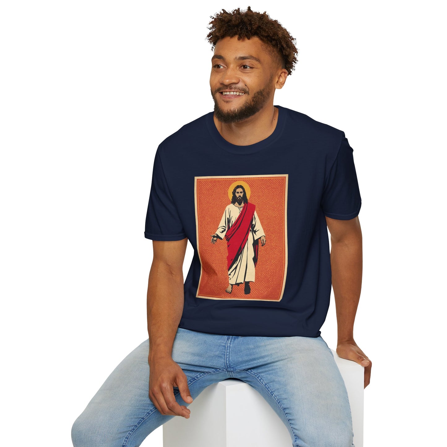 Jesus Pop Art T-Shirt — Colorful Faith Graphic Tee