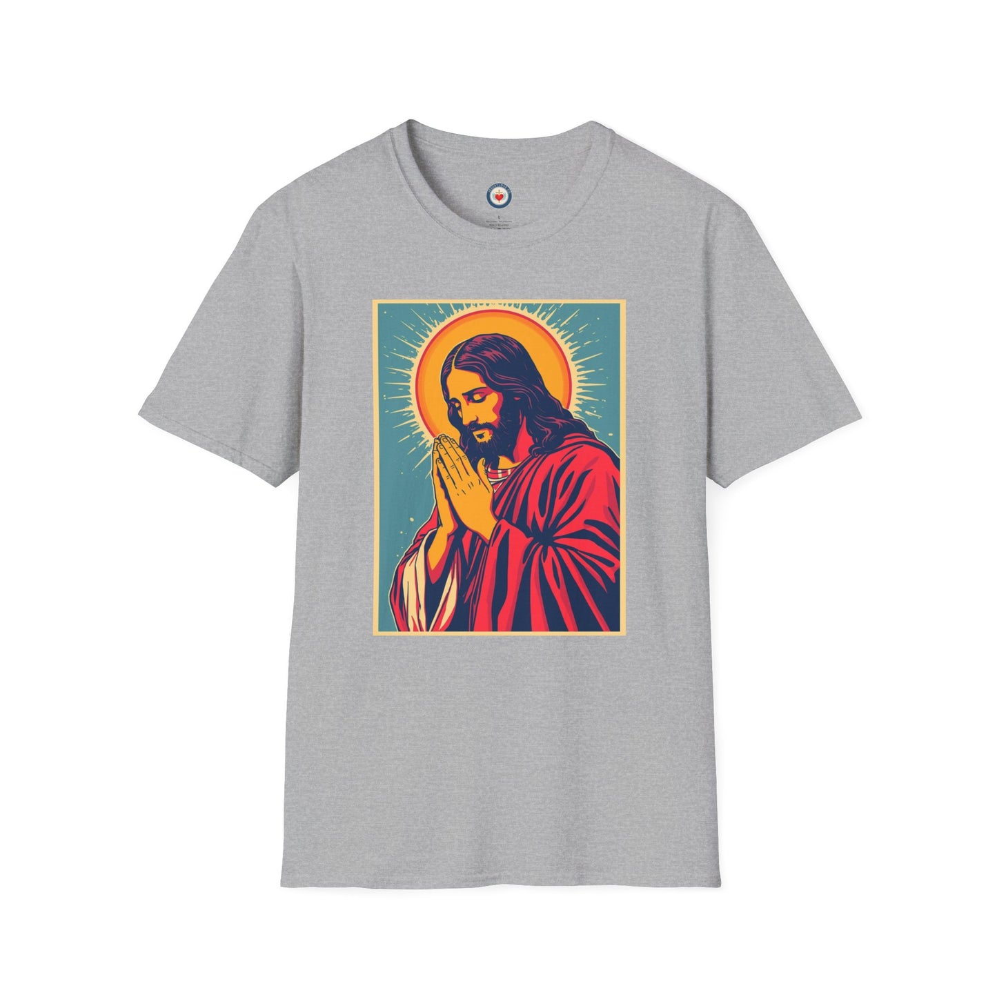Jesus Praying Pop Art Graphing T-shirt