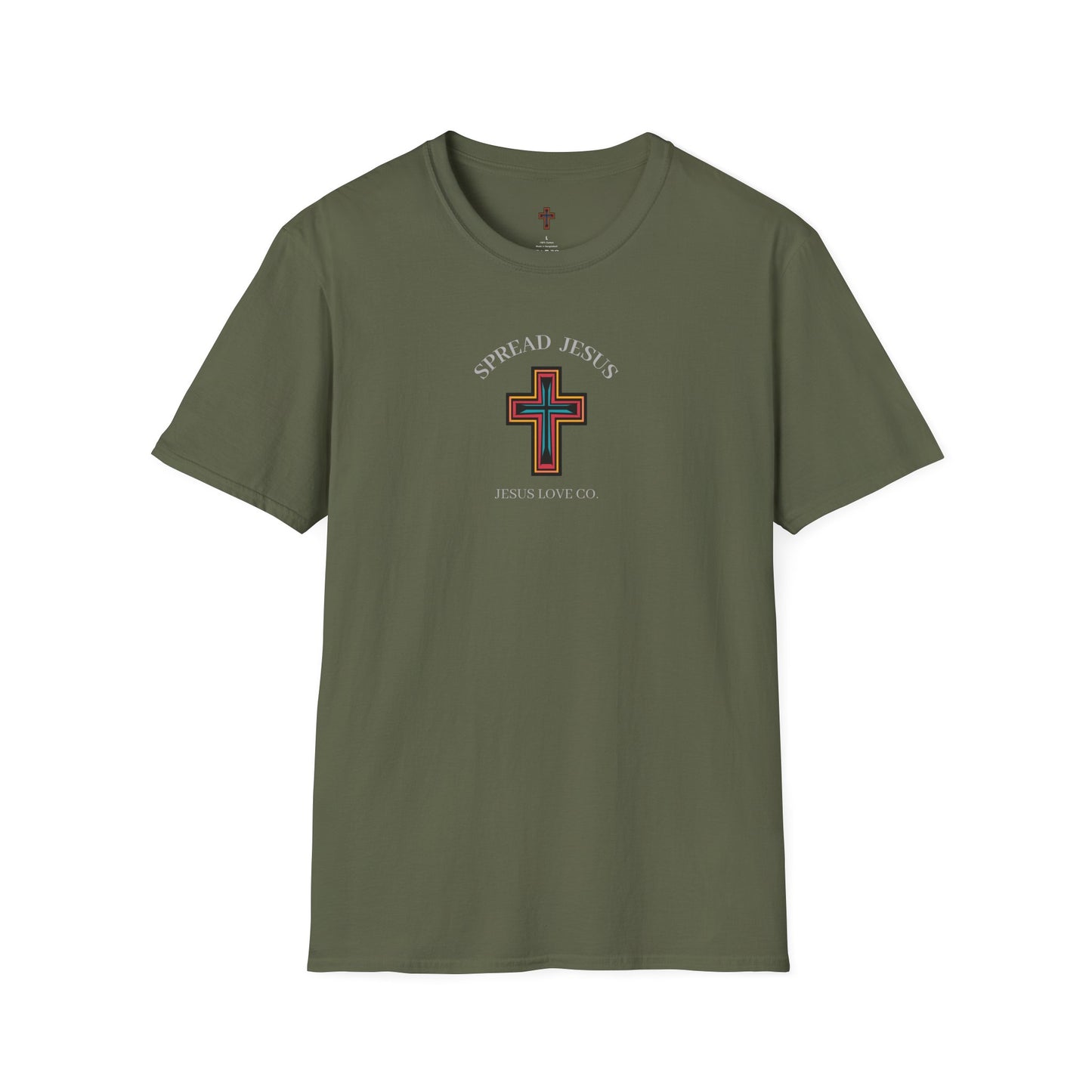 Spread Jesus Graphic T-Shirt — Retro Halo Christian Faith Tee