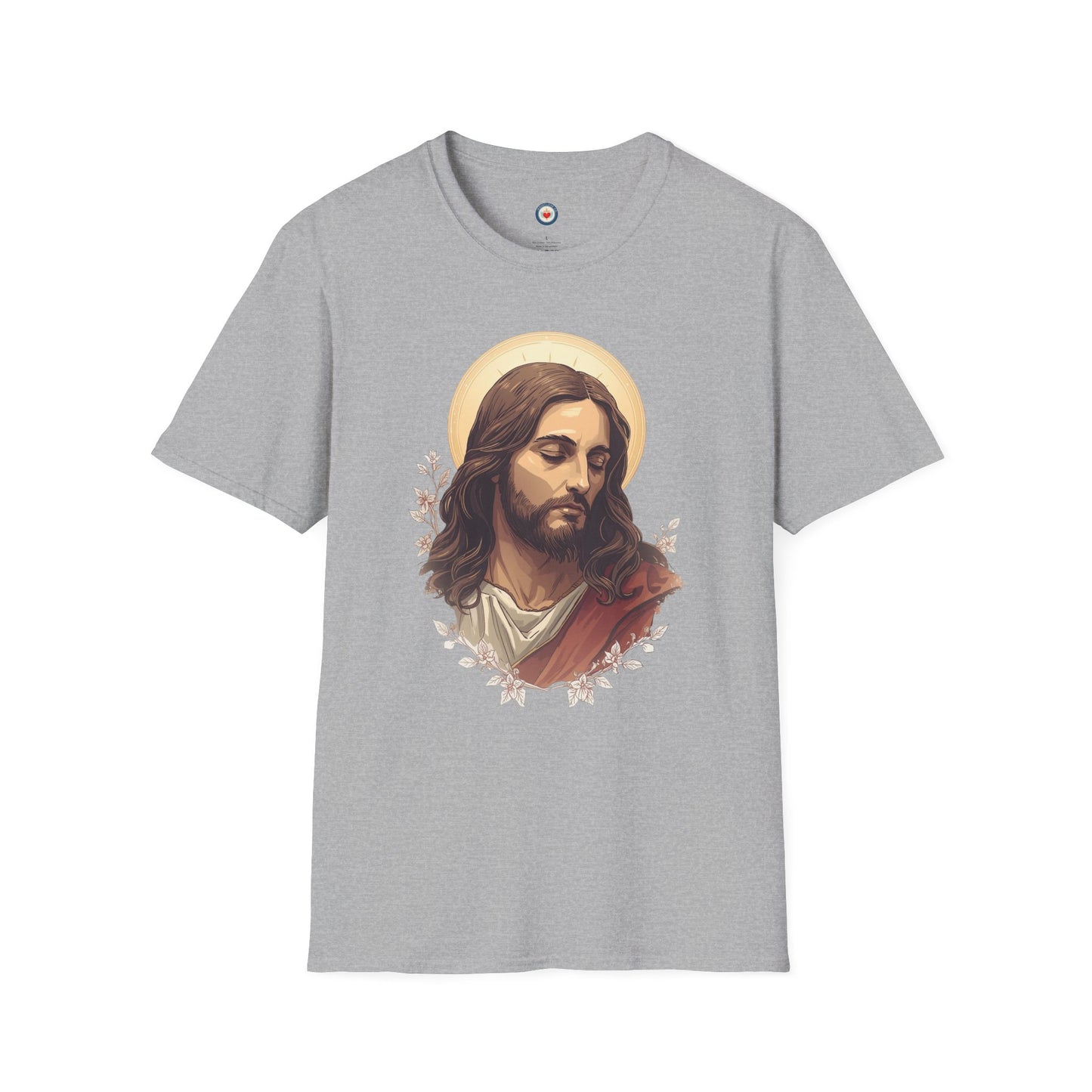 Jesus Portrait Oil Art T-Shirt — Religious Christian Graphic Tee