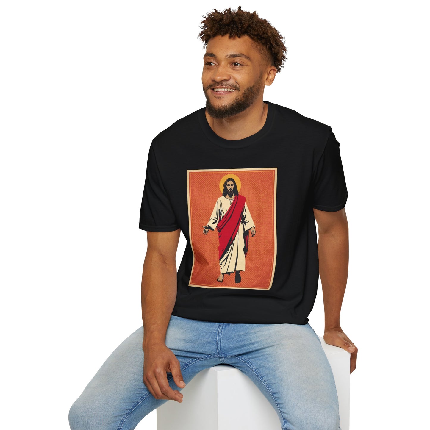 Jesus Pop Art T-Shirt — Colorful Faith Graphic Tee
