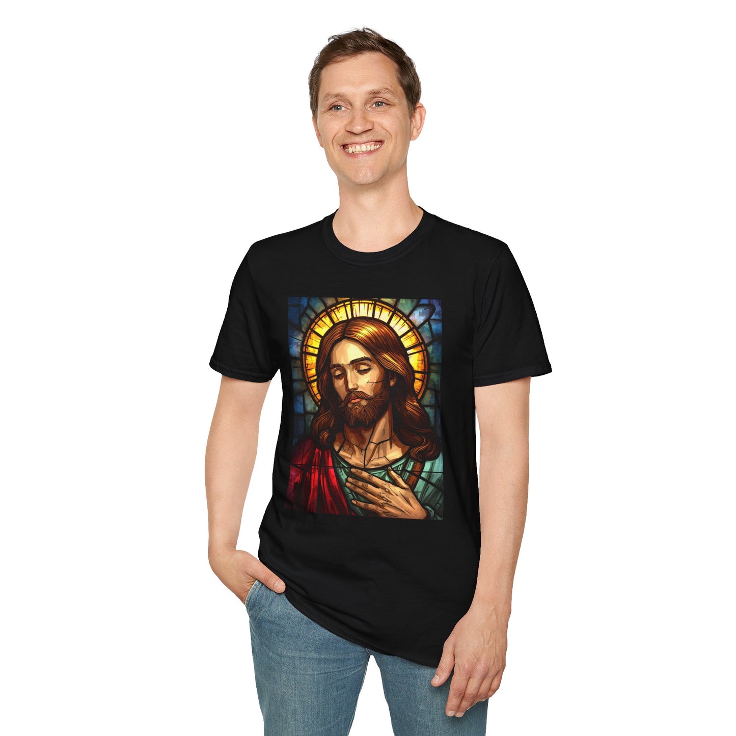 Jesus Stained Glass T-Shirt