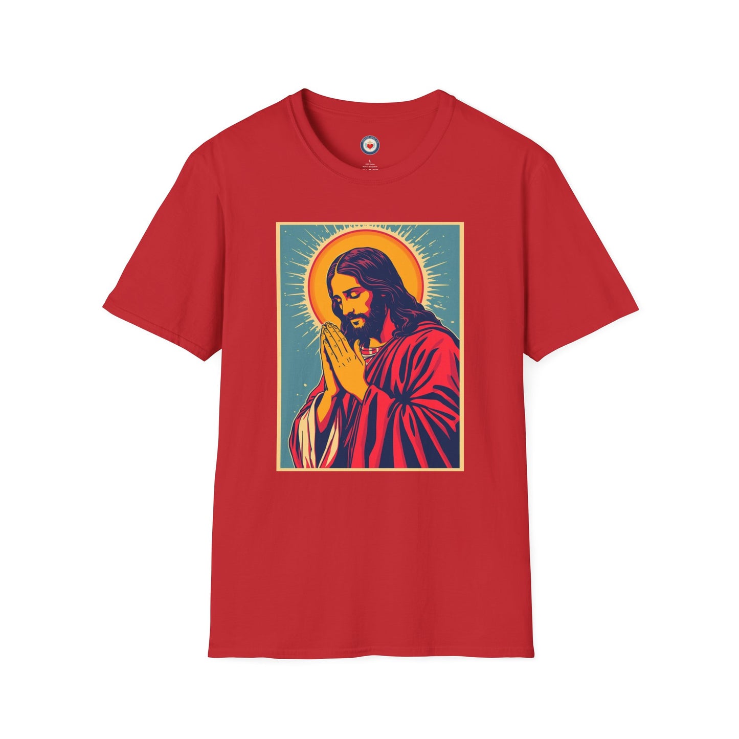 Jesus Praying Pop Art Graphing T-shirt