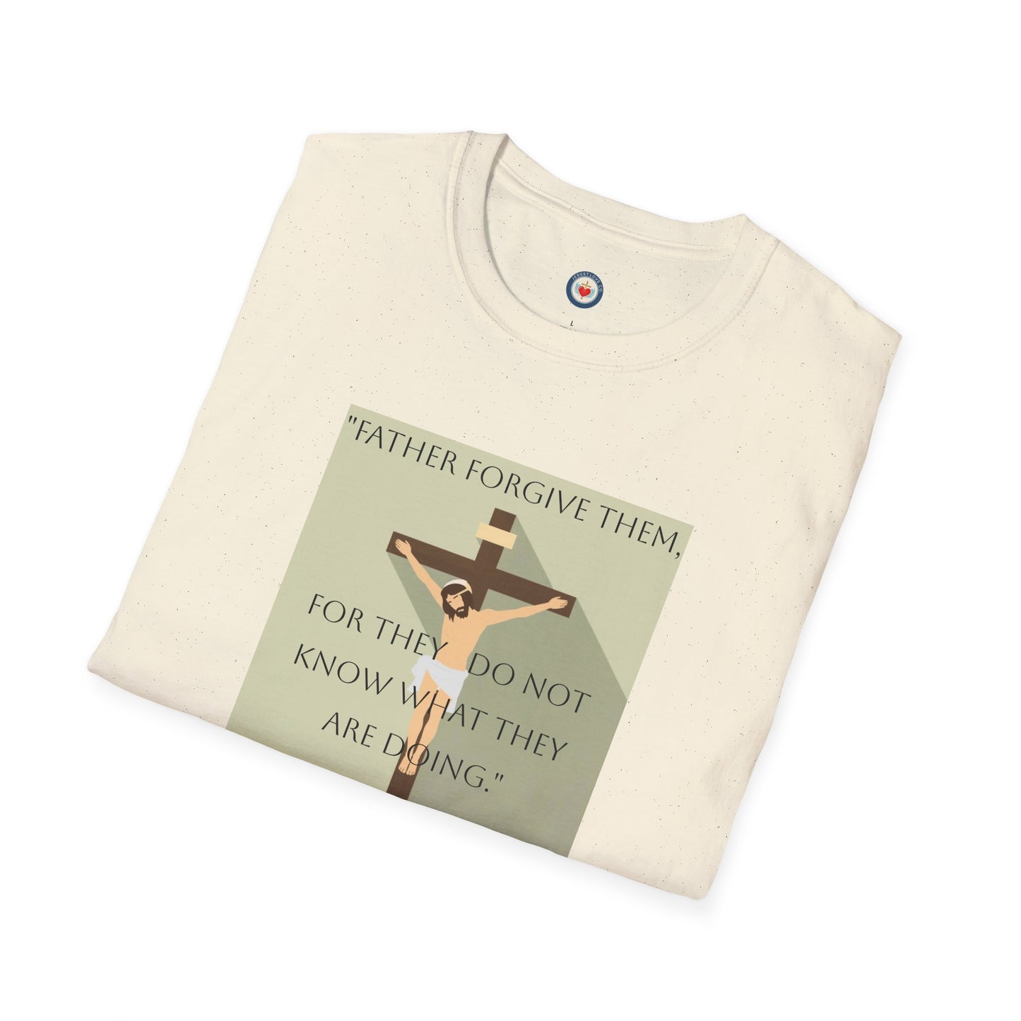 "Father Forgive Them" Luke 23:34 Jesus on Cross Graphic Tee