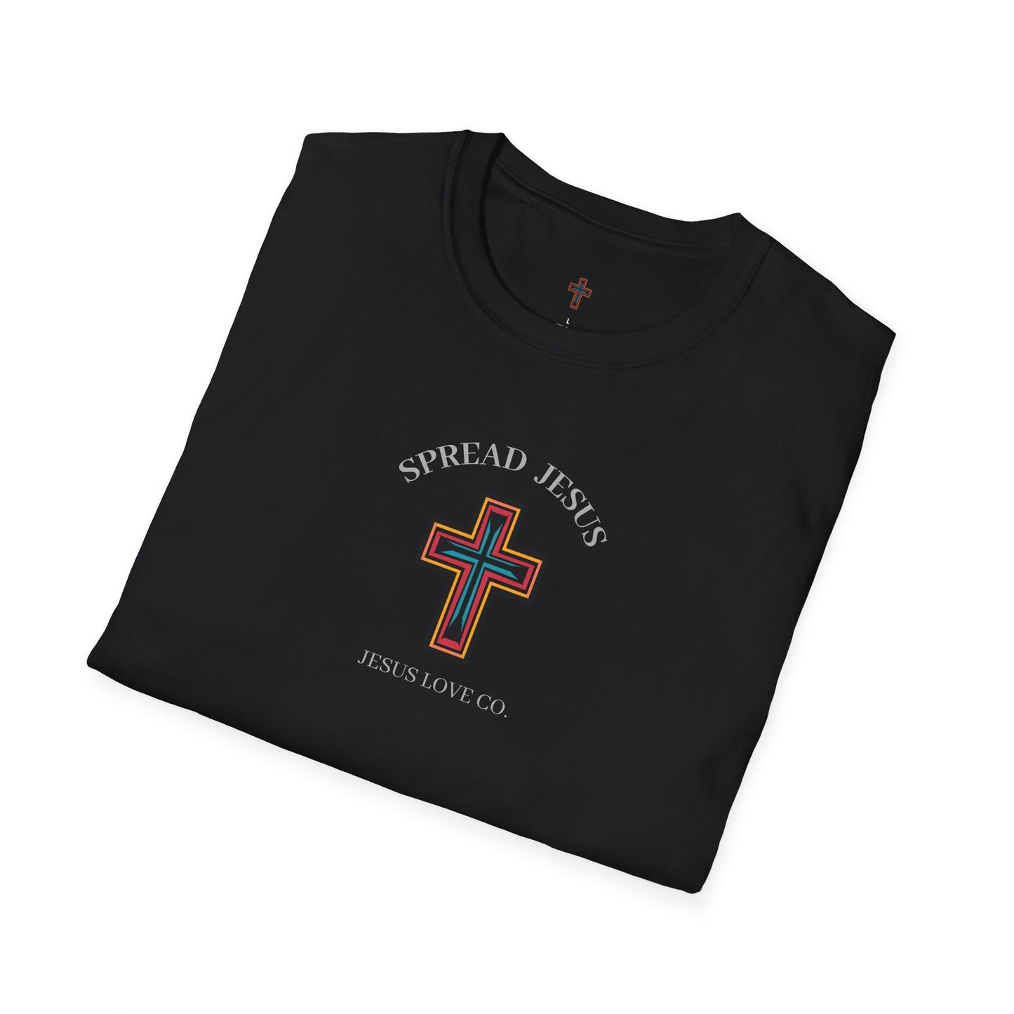 Spread Jesus Graphic T-Shirt — Retro Halo Christian Faith Tee