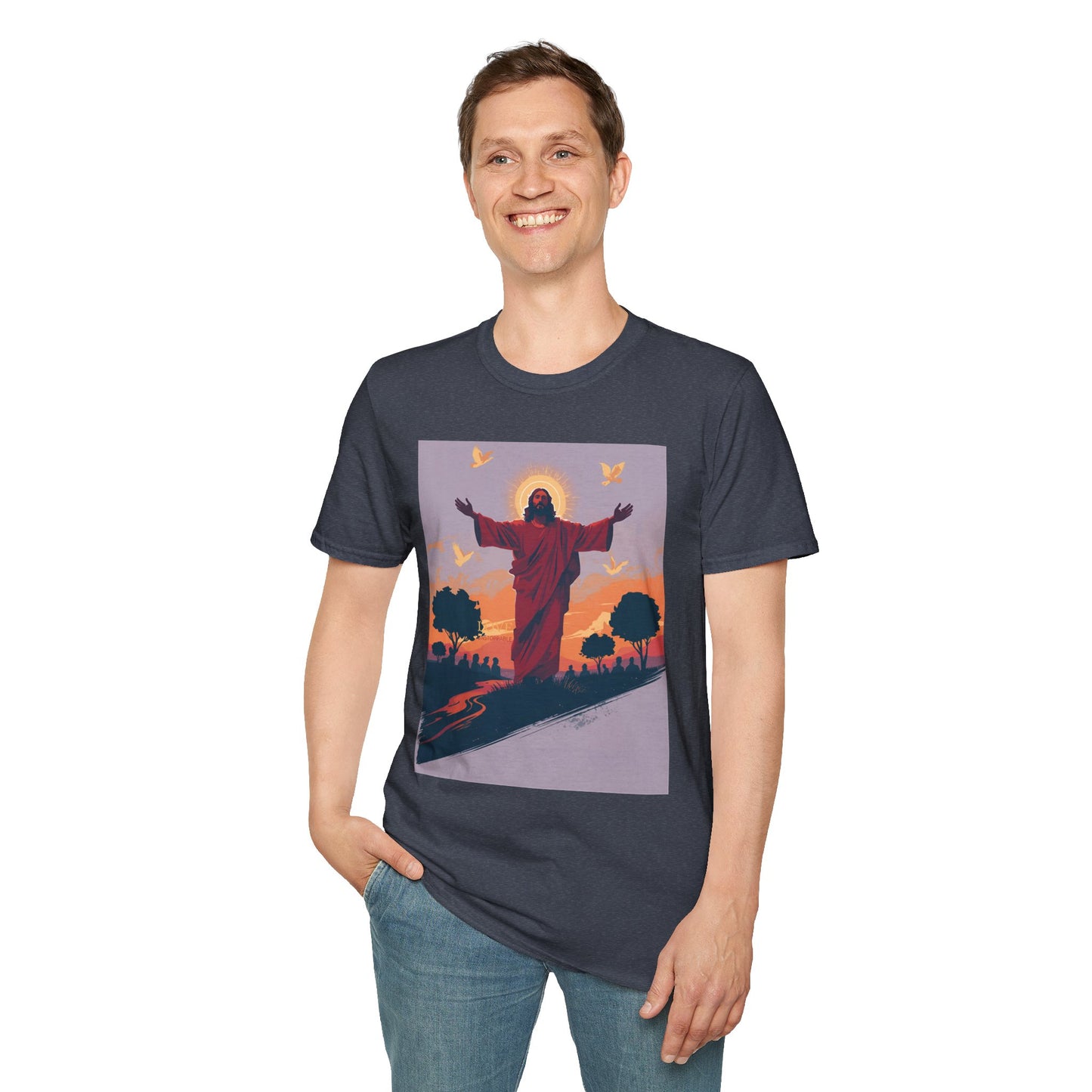 Christian Jesus Resurrection T-Shirt — Sunrise Savior Graphic Tee