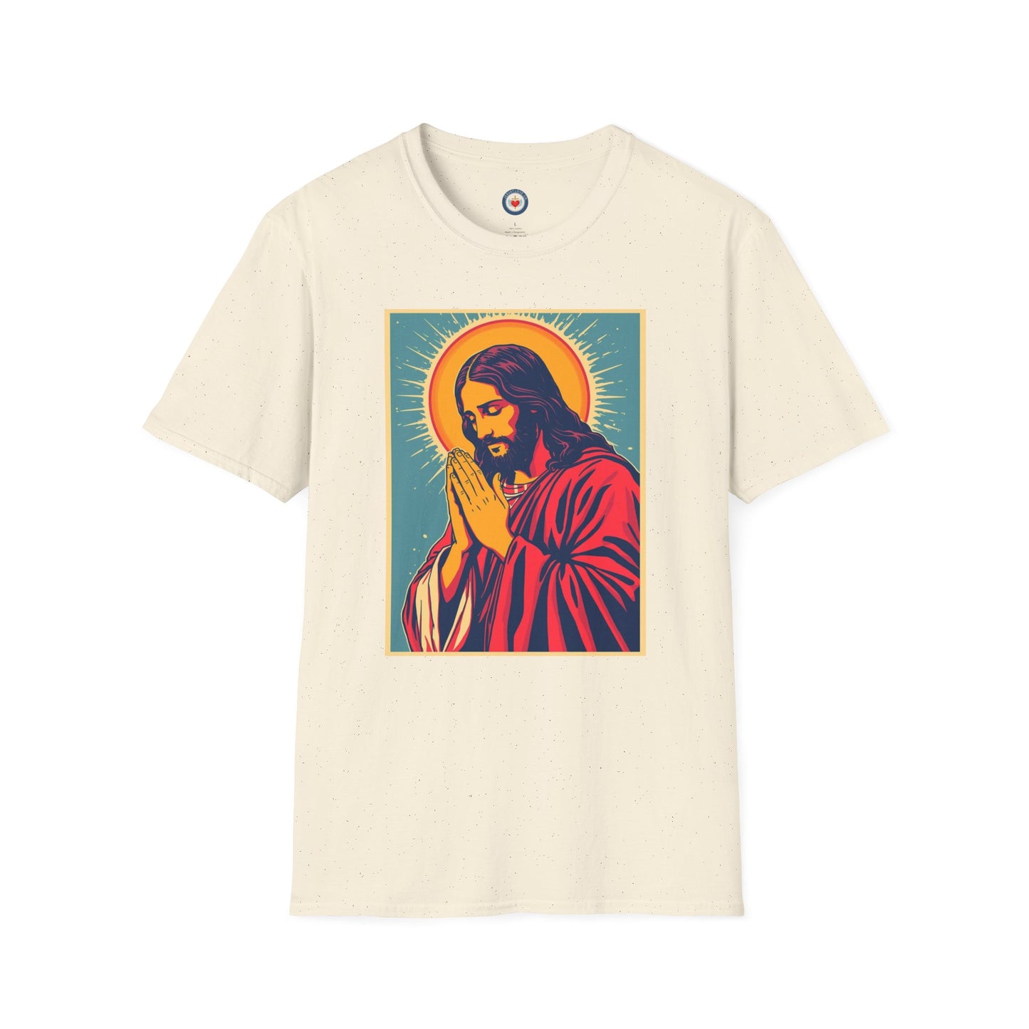 Jesus Praying Pop Art Graphing T-shirt