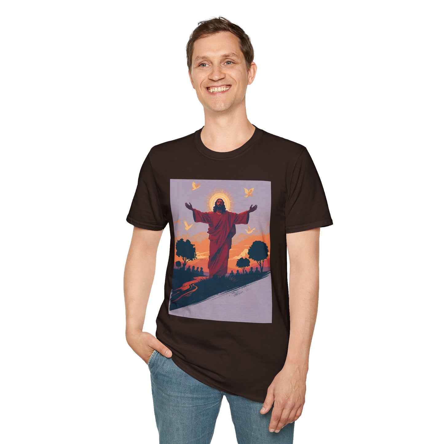 Christian Jesus Resurrection T-Shirt — Sunrise Savior Graphic Tee