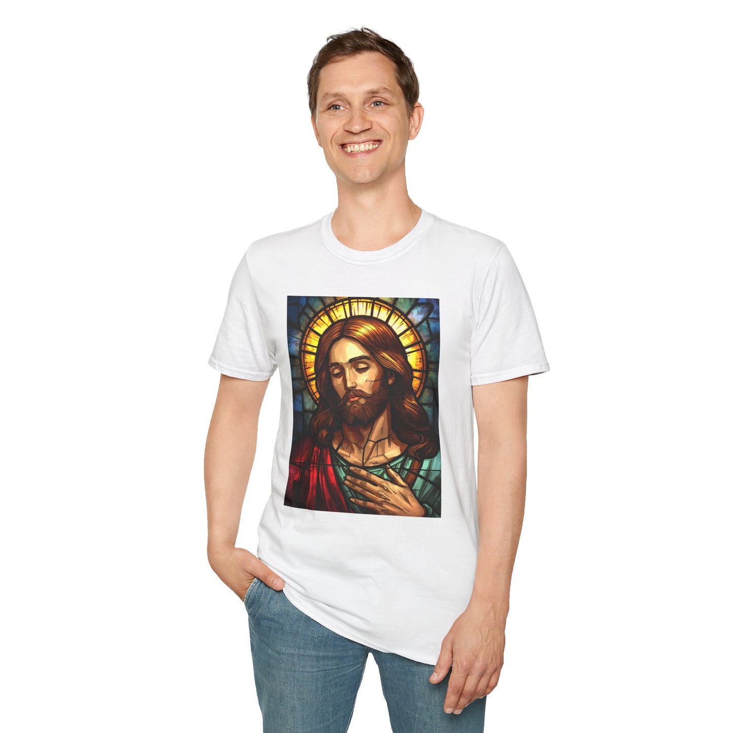 Jesus Stained Glass T-Shirt