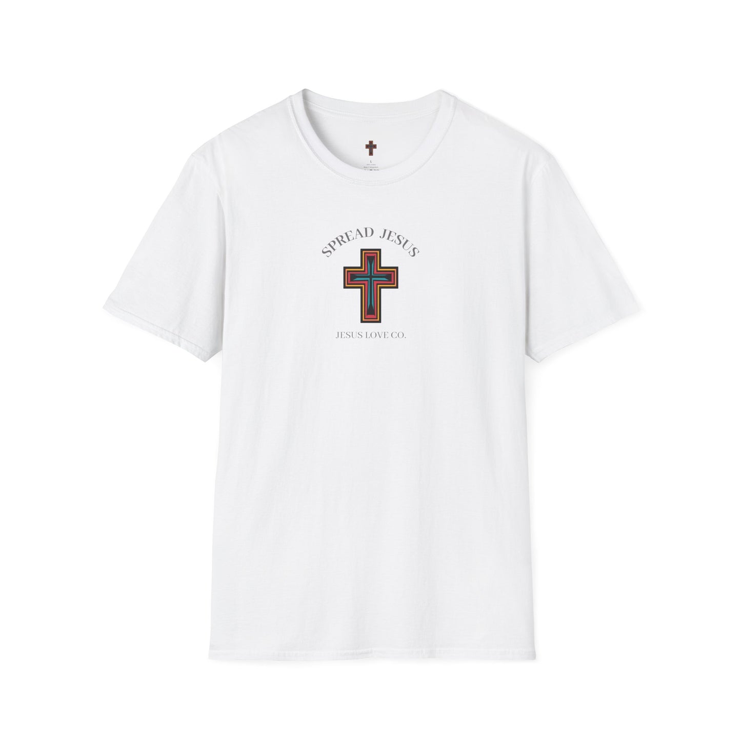 Spread Jesus Graphic T-Shirt — Retro Halo Christian Faith Tee