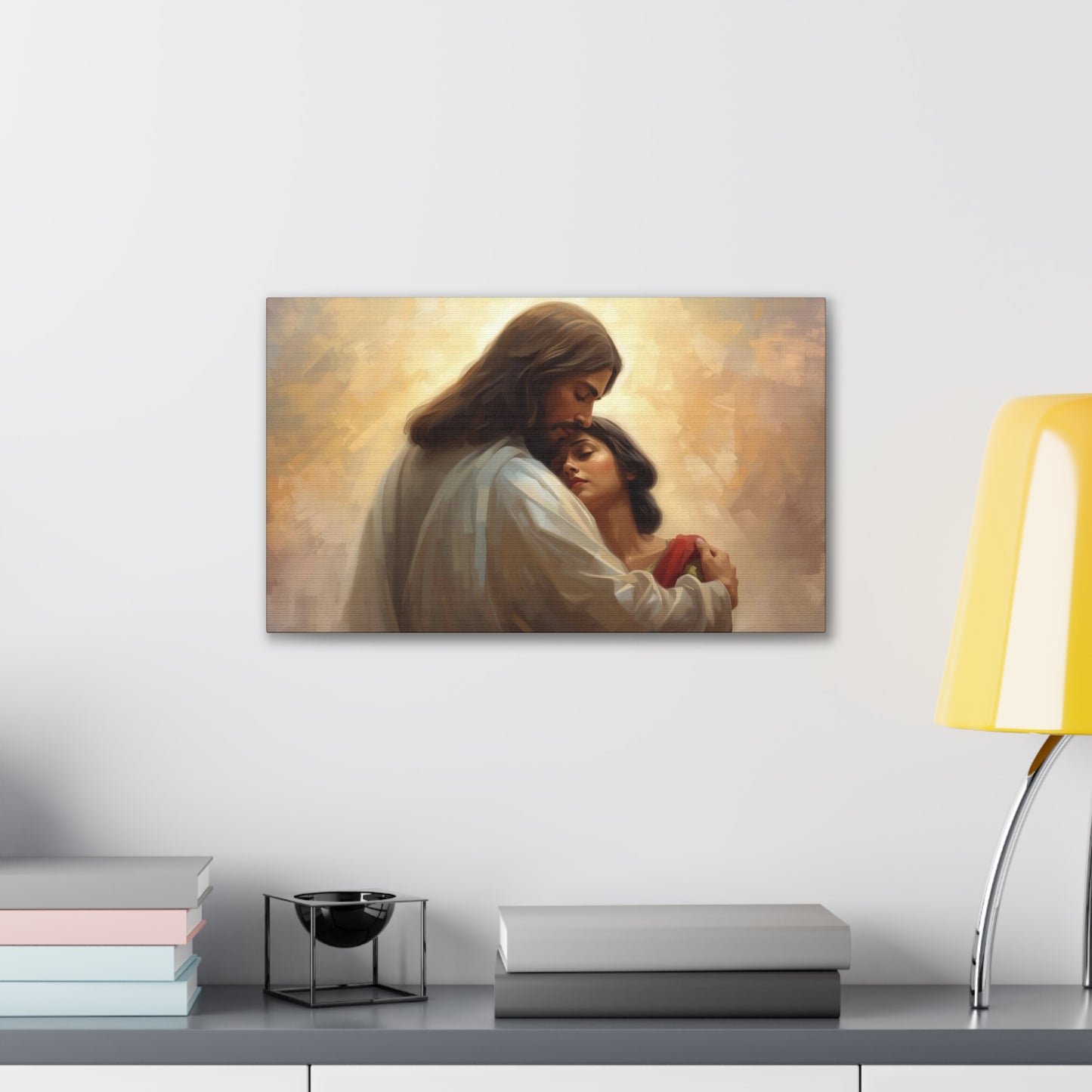 Jesus Comforting Women- Heavenly Canvas Wall Art