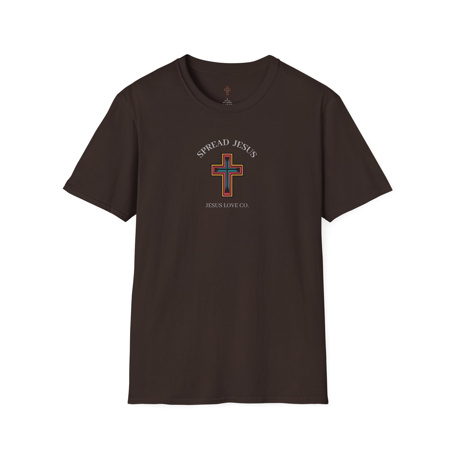 Spread Jesus Graphic T-Shirt — Retro Halo Christian Faith Tee