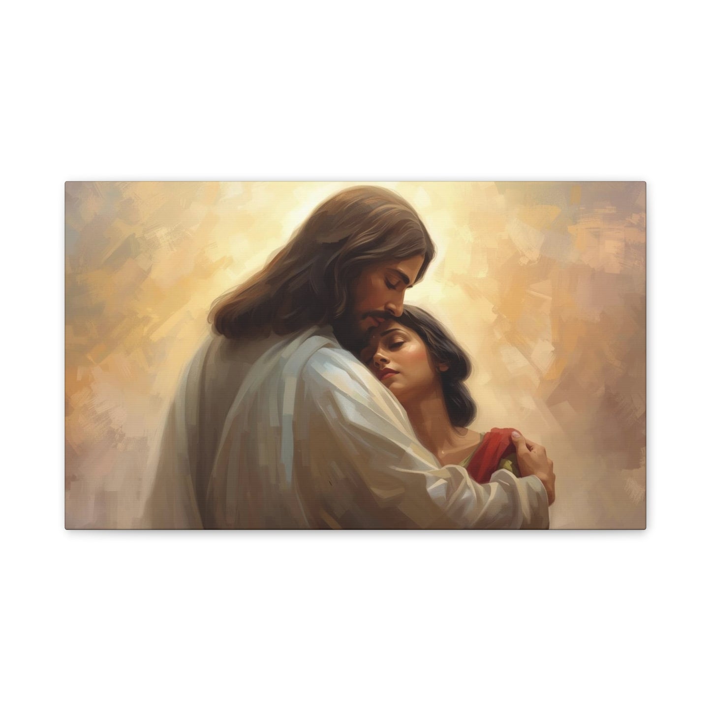 Jesus Comforting Women- Heavenly Canvas Wall Art