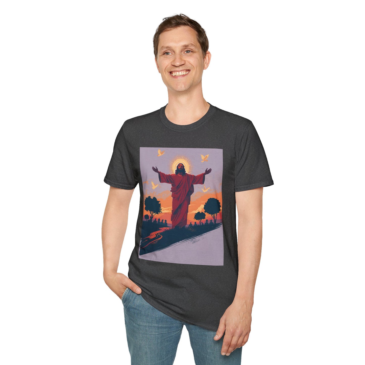 Christian Jesus Resurrection T-Shirt — Sunrise Savior Graphic Tee