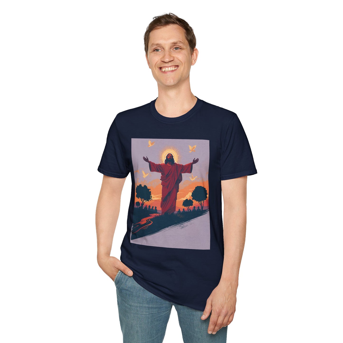 Christian Jesus Resurrection T-Shirt — Sunrise Savior Graphic Tee