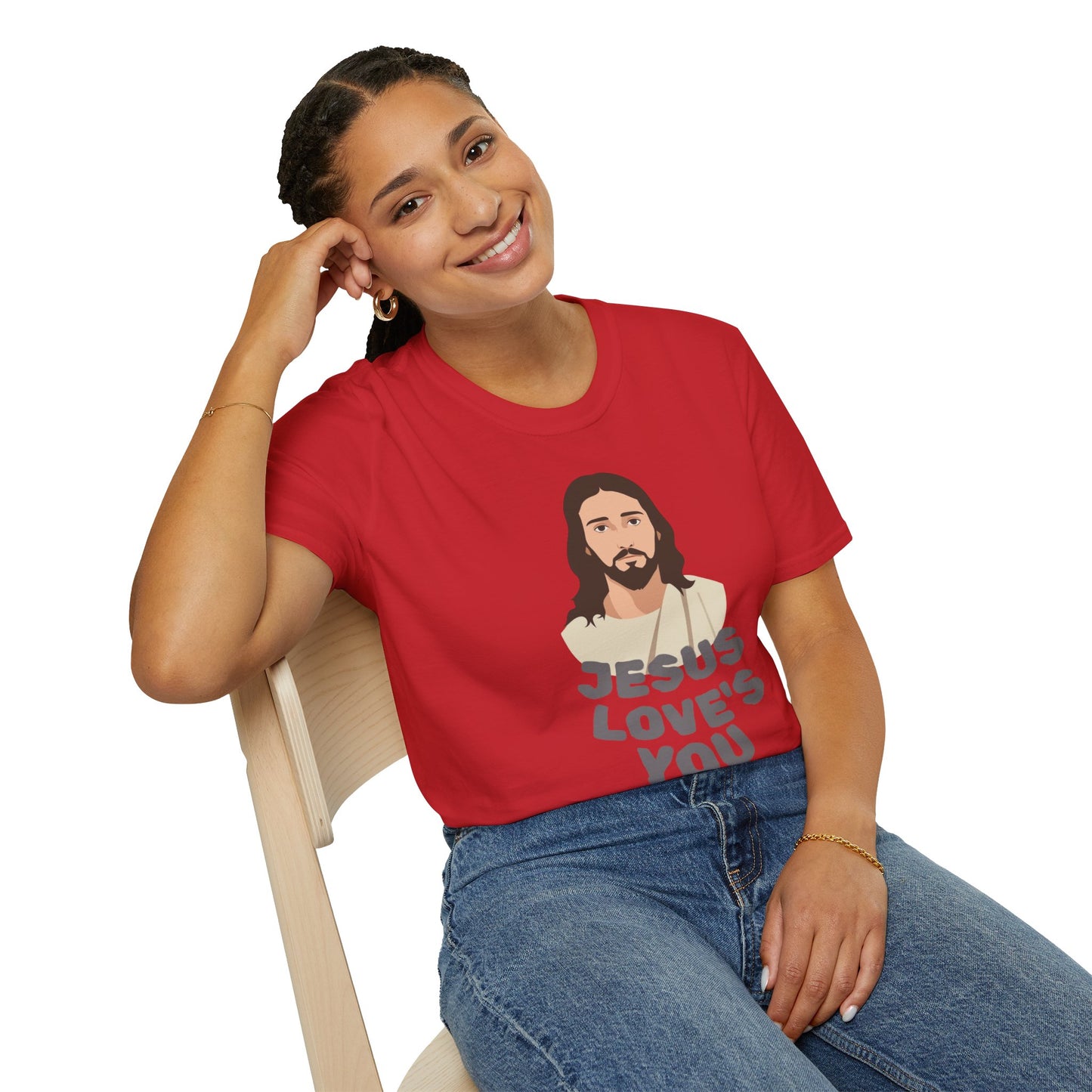 Jesus Loves You T-Shirt — Christian Faith Tee with Loving Message
