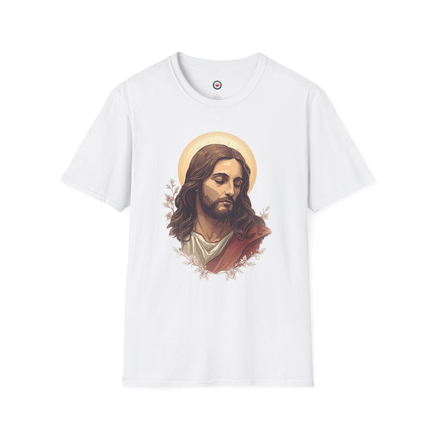 Jesus Portrait Oil Art T-Shirt — Religious Christian Graphic Tee