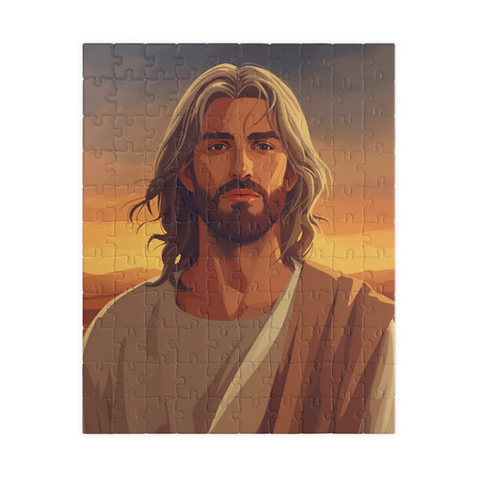 Jesus Desert Portrait Puzzle — Faith-Inspired Jigsaw (110/252/520/1014 pcs)