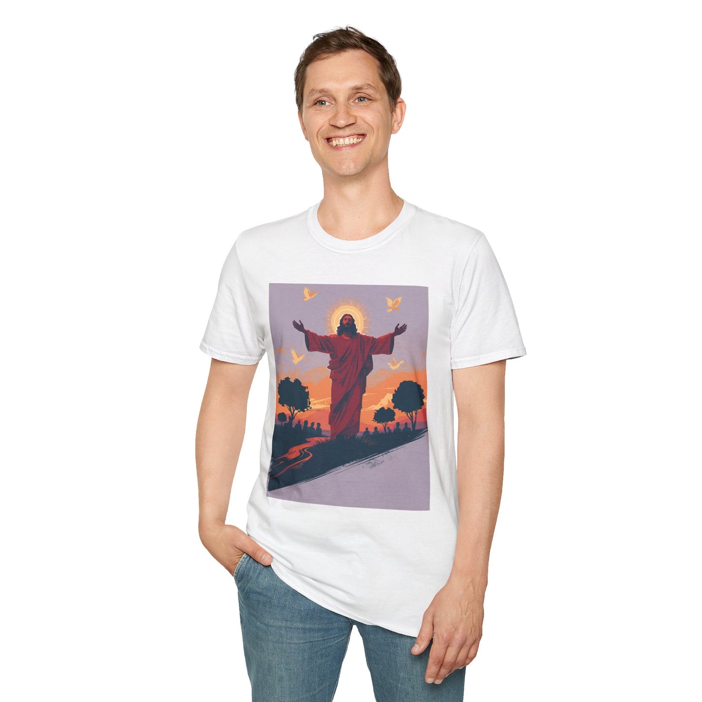 Christian Jesus Resurrection T-Shirt — Sunrise Savior Graphic Tee