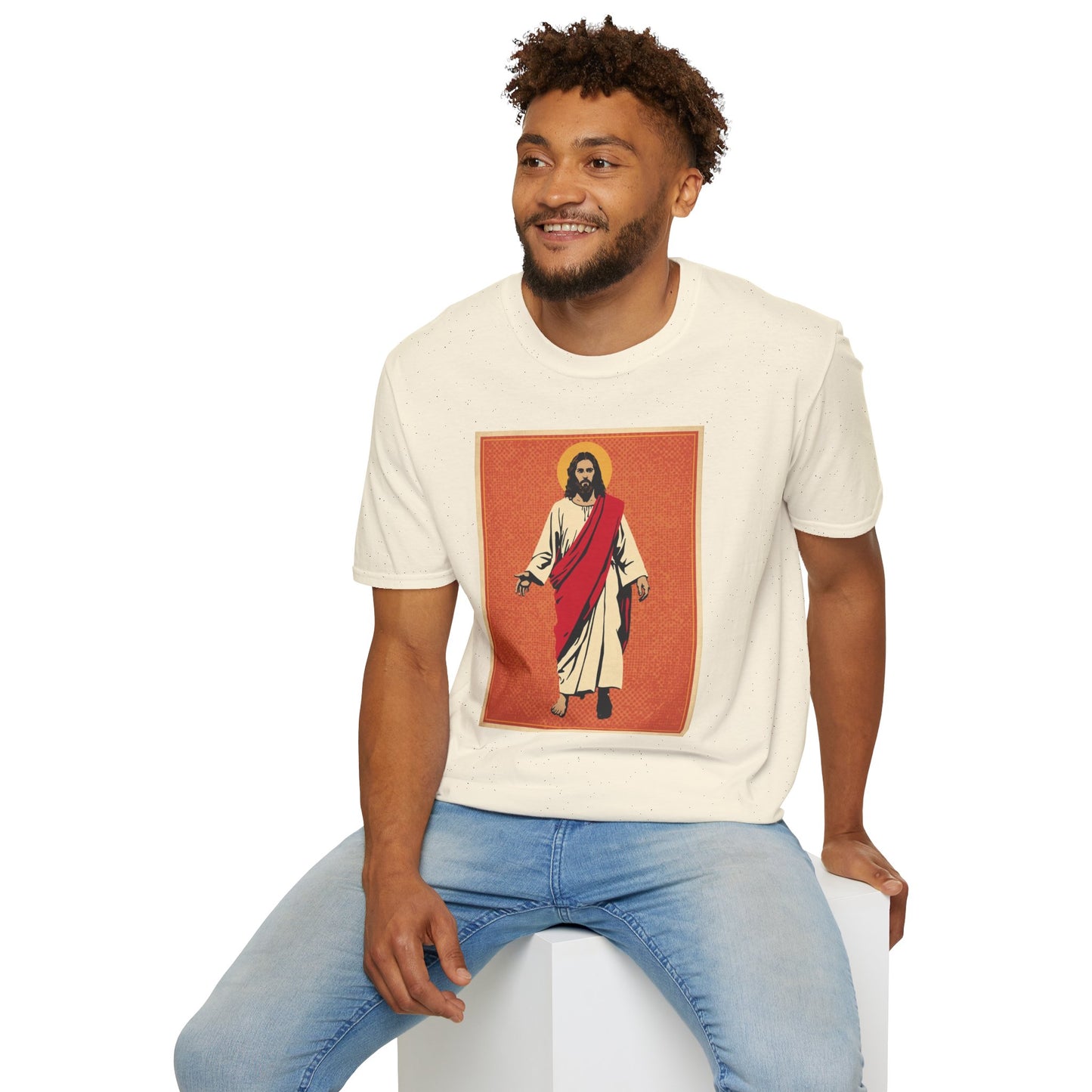 Jesus Pop Art T-Shirt — Colorful Faith Graphic Tee