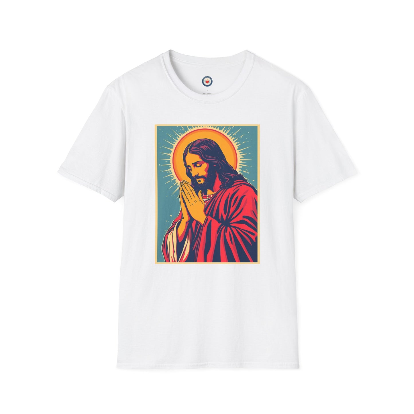 Jesus Praying Pop Art Graphing T-shirt