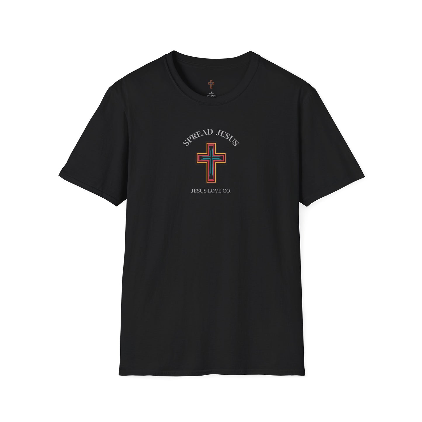 Spread Jesus Graphic T-Shirt — Retro Halo Christian Faith Tee
