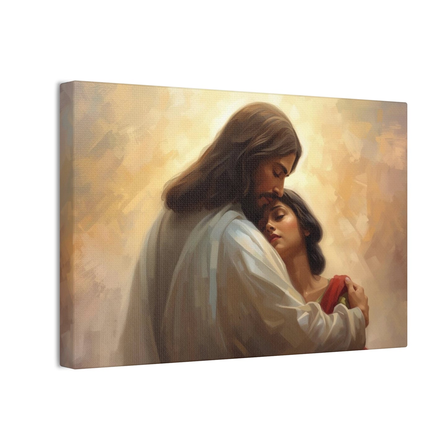 Jesus Comforting Women- Heavenly Canvas Wall Art