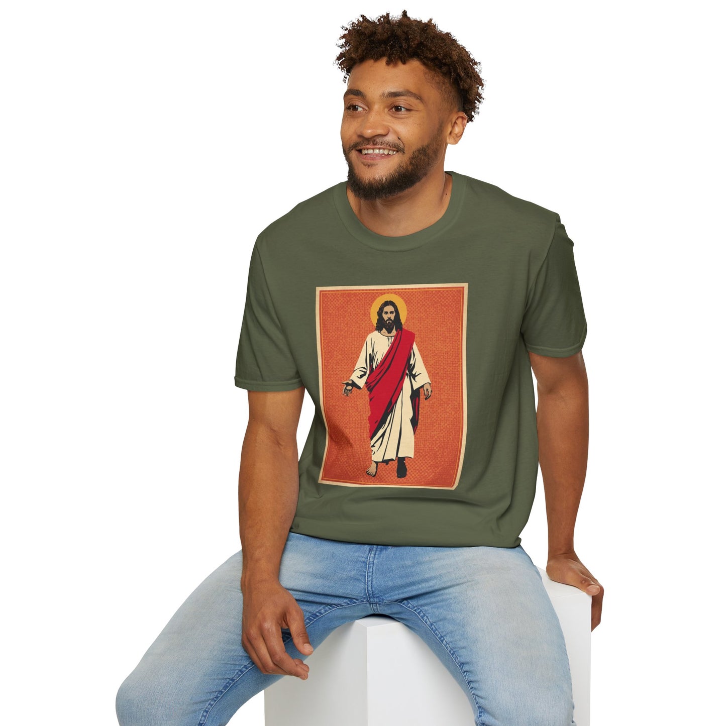 Jesus Pop Art T-Shirt — Colorful Faith Graphic Tee