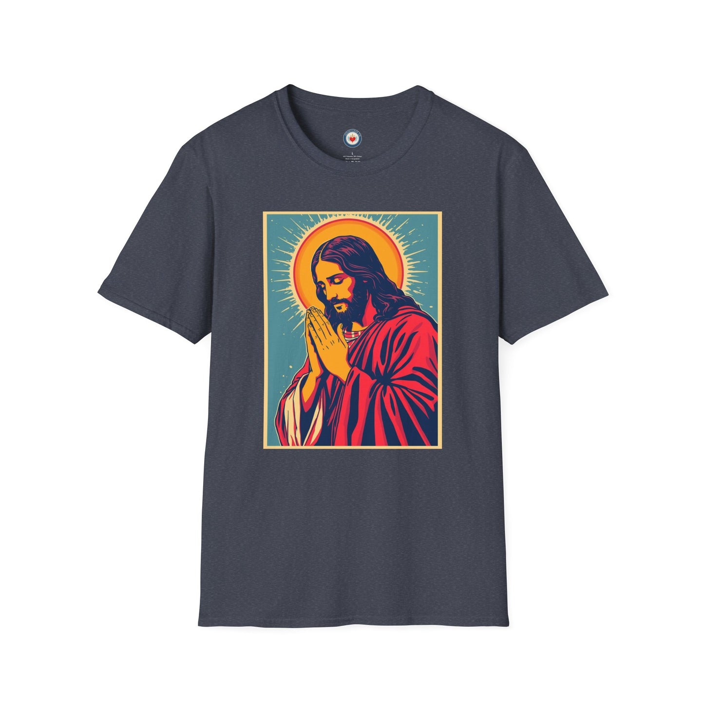 Jesus Praying Pop Art Graphing T-shirt