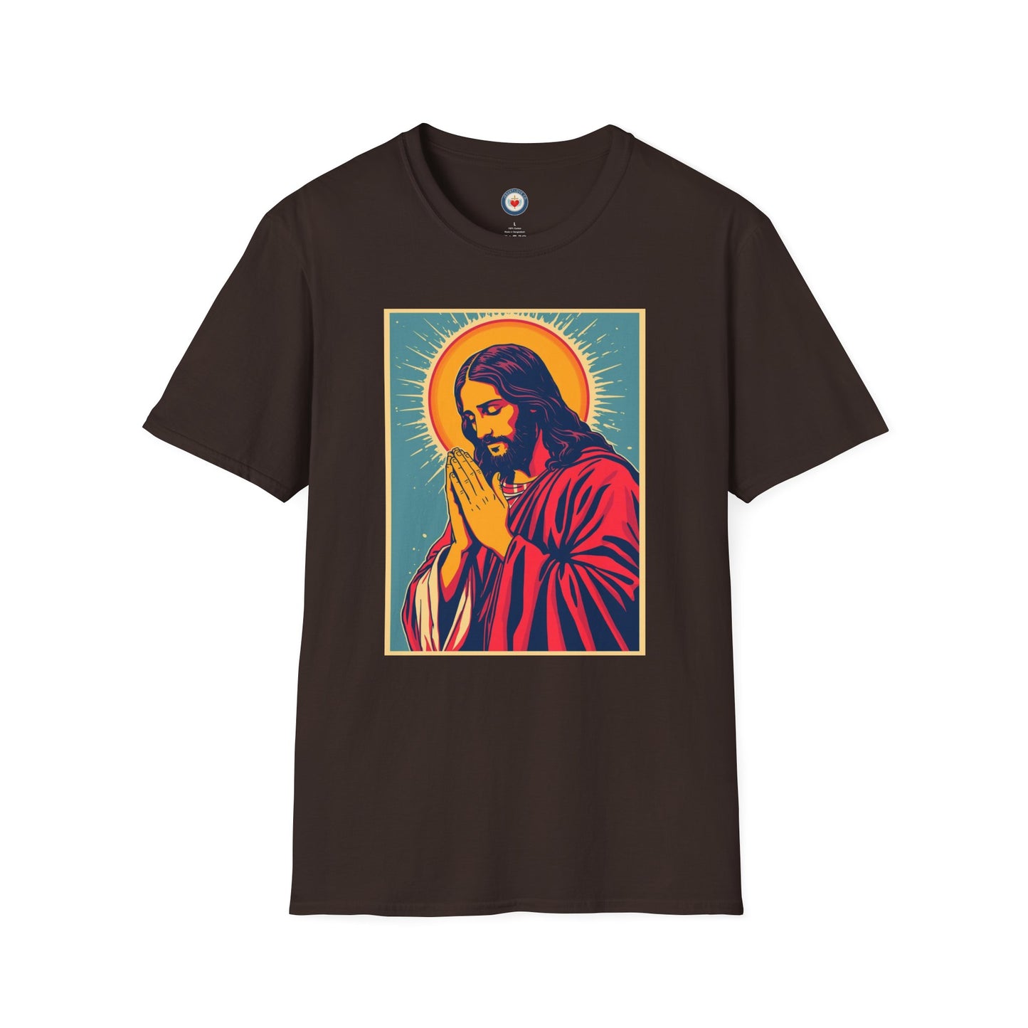 Jesus Praying Pop Art Graphing T-shirt