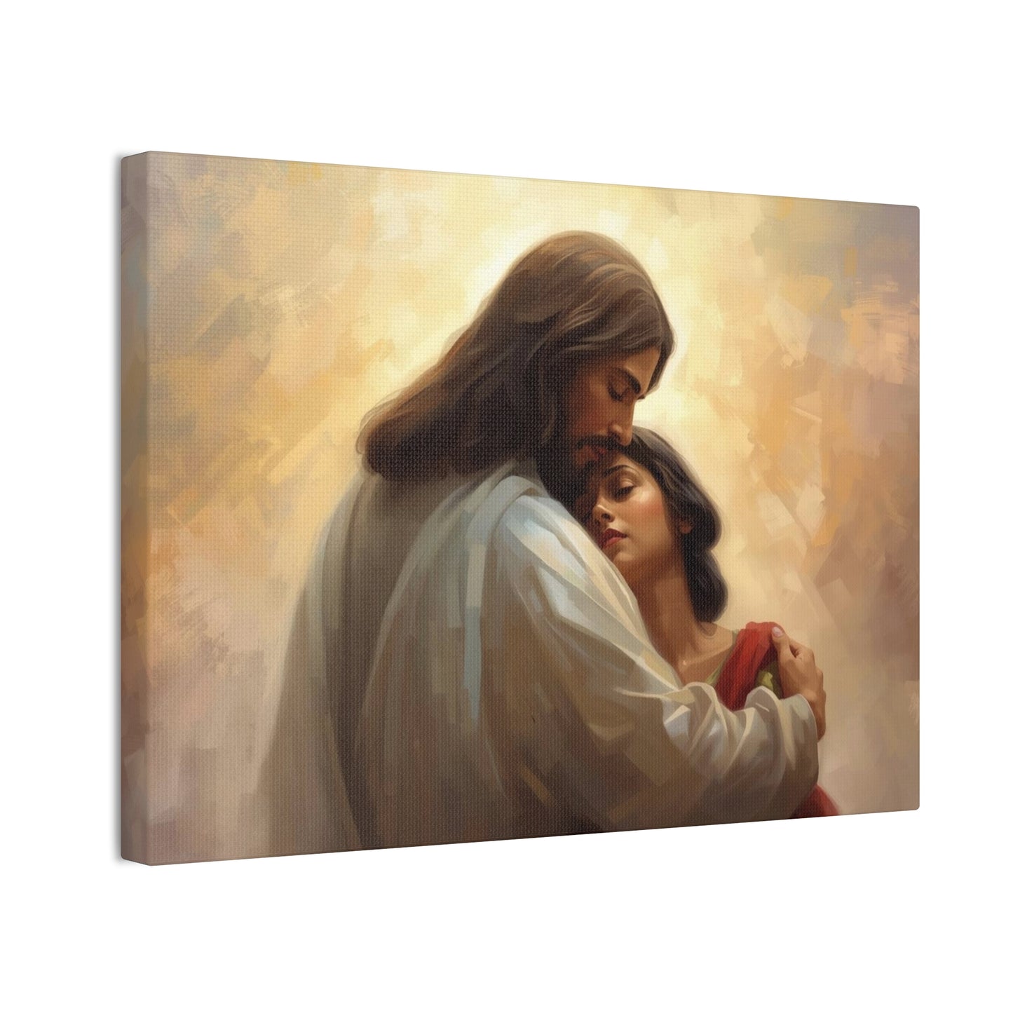 Jesus Comforting Women- Heavenly Canvas Wall Art