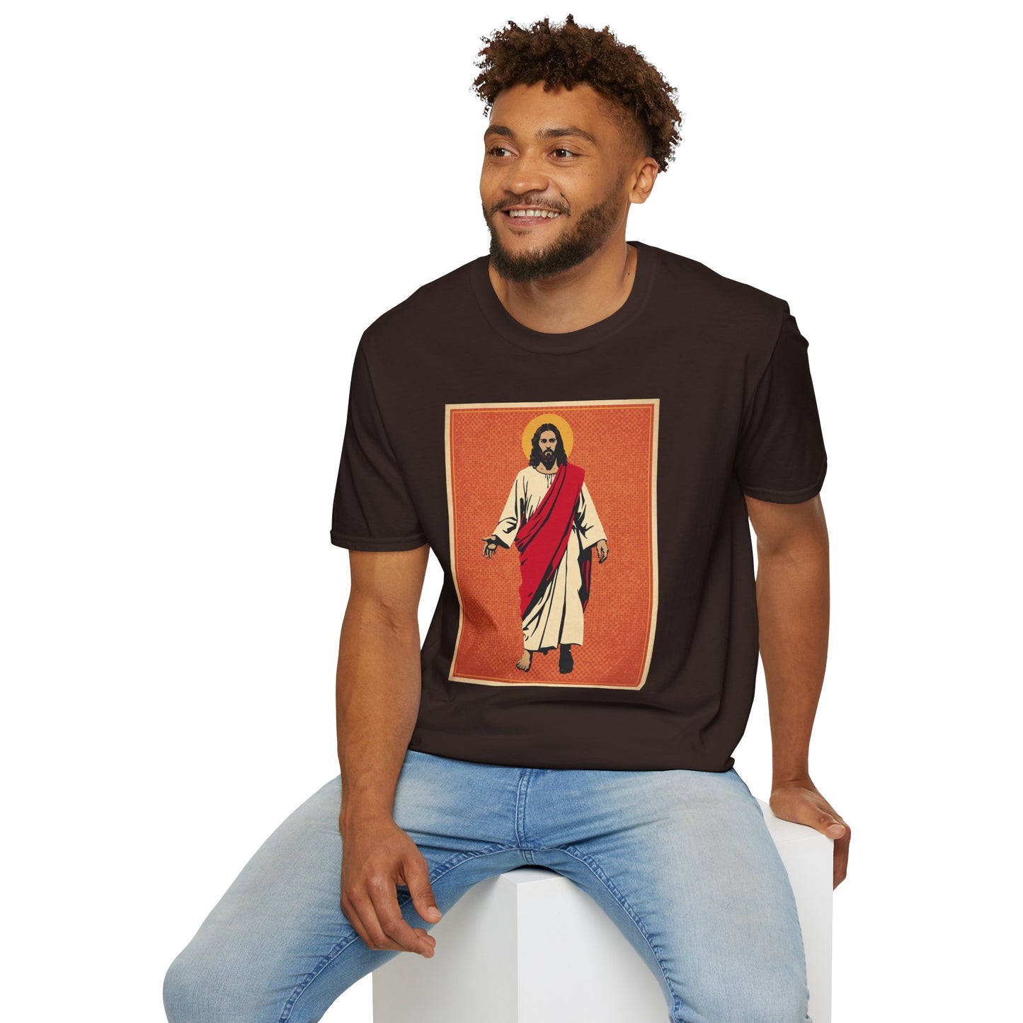 Jesus Pop Art T-Shirt — Colorful Faith Graphic Tee