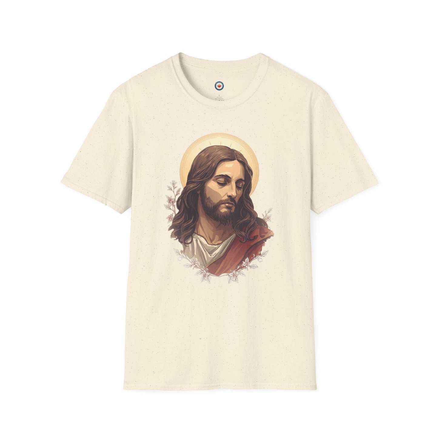 Jesus Portrait Oil Art T-Shirt — Religious Christian Graphic Tee